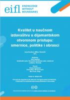 Kvalitet u naučnom izdavaštvu u dijamantskom otvorenom pristupu